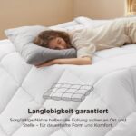 BEDSURE Winterdecke 200x200 cm, 450 GSM – OEKO-TEX zertifiziert für erholsamen Schlaf – Bild 6