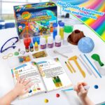 UNGLINGA 50+ Wissenschaft Experimente Kit – STEM Lernset für Kinder mit Vulkan & Edelstein – Bild 2