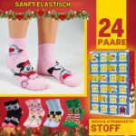 Get Trend Disney Minnie Mouse Socken Adventskalender – 24 Paar Socken für Mädchen Grösse 27-32 – Bild 5