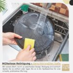 Ohuhu Kuchen Transportbox 3 in 1 – Tortenbox für 25 cm Kuchen mit Doppelgriffen – Bild 2