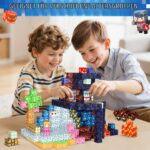 COOLJOYA Magnetische Bausteine 150 Teile – STEM Lernspielzeug für Kinder ab 3 Jahren – Bild 2