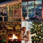 POIFL Weihnachtssternenlicht 3er Set mit 120 LEDs – Warmweiss Fensterbeleuchtung mit Fernbedienung – Bild 8