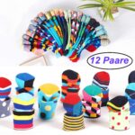 Jeasona 12 Paar Baumwollsocken Damen 35-42 – Bunte Damensocken für jeden Anlass – Bild 4