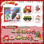 Facairzd Adventskalender 2026 Holz Eisenbahn mit Magneten – 24 Tage Weihnachtsspass für Kinder ab 3 Jahren – Bild 5