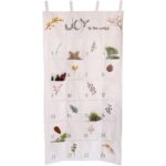Papierdrachen Adventskalender 2026 – 120x60 cm Wandkalender mit 24 Stoffbeuteln