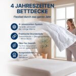 DreamHome 4-Jahreszeiten Kinder-Bettdecke 100x135 cm mit Druckknöpfen – Set inkl. Kissen – Bild 3