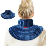 Comfytemp Gewichtetes Wärmekissen Nacken 1,1kg – Feuchtwärmetherapie mit Leinsamen