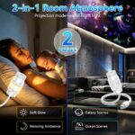 FUYAOSC 2-in-1 Galaxy Projektor mit 360° Rotation – Sternenhimmel Nachtlicht für Schlafzimmer – Bild 2