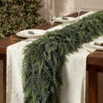 SHareconn 270 cm Weihnachtsgirlande PE-Grün – Realistische Zederngirlande für Kamin & Treppen – Bild 5