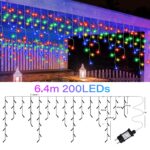 Buudala Eisregen Lichterkette 6,4m IP65 – 200 LEDs mit 8 Modi & Timer für Außen – Bild 6