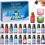 iZoeL Adventskalender 2026 – 20 Ätherische Öle mit Diffusorsteinen für Aromatherapie