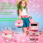 EVACOK Kinderschminke Set 57-teilig – Waschbares Schminkkoffer Mädchen ab 4 Jahren – Bild 6