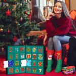 iZoeL Adventskalender 24 Paar Weihnachtssocken Gr. 38–44 – Baumwolle für Damen & Herren – Bild 9