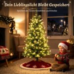SALCAR 2m Christbaumbeleuchtung mit 280 LEDs – Warmweiss Überwurf für 150-240cm Tannenbaum – Bild 7