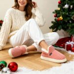 Misolin Hausschuhe Damen & Herren mit Memory Foam – Warme Pantoffeln für Winter – Bild 2