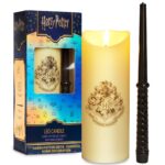 Harry Potter LED Kerze mit Zauberstab-Fernbedienung – Flammenlose Deko für Fans