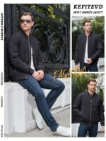 KEFITEVD Herren-Bomberjacke – Wattierte Winterjacke im US-Militär-Stil – Bild 7