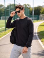 MAGCOMSEN Herren Fleece Pullover mit Rundhals – Warm gefüttertes Winter Sweatshirt – Bild 3