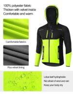 INBIKE Fahrradjacke Herren Wasserdicht – Softshelljacke mit Fleece für Winter & Alltag – Bild 3