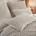 RUIKASI Winter Flanell Bettwäsche 135x200 4teilig – Plüsch Fleece Bettbezug mit Reissverschluss – Bild 6