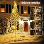 iBaycon Weihnachtsbeleuchtung Aussen 568 LED Warmweiss – Lichterkette mit Stern & 8 Modi – Bild 4