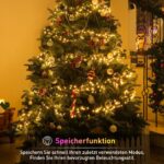GlobaLink Lichterkette 7,6m 760LED warmweiss – Weihnachtsbeleuchtung innen & aussen mit 8 Modi – Bild 7
