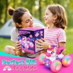 HappyGoLucky Einhorn RC Auto 2.4GHz 4WD – Ferngesteuertes Spielzeug für Mädchen 3-12 Jahre – Bild 7