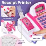 BUYGER Elektronische Registrierkasse mit Scanner & Bondrucker – Kaufladen Zubehör für Kinder ab 3 Jahren – Bild 4