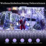 FLVOECN 30M 960 LED Eisregen Lichterkette Außen – Weihnachtsbeleuchtung mit 12 Modi & Timer – Bild 7