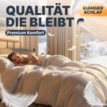 KNERST Winterbettdecke 135×200 cm – Daunen & Federn Kassettendecke Made in Germany – Bild 7