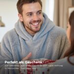 BEDSURE Hoodie Decke 95x85cm mit Ärmeln & Taschen – Premium Kuscheldecke Grau – Bild 3
