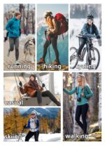 baleaf Thermoleggings Damen Winter mit Fleecefutter & Reissverschluss – Wasserdicht & Winddicht – Bild 6