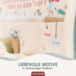 Papierdrachen Adventskalender 2026 Wandkalender 120 x 60 cm – Bestickter Stoff zum Befüllen – Bild 5