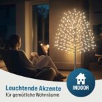 MONZANA Kirschblütenbaum 180 cm mit 200 LED Warmweiss – Elegante Dekoration für Innen & Aussen – Bild 7
