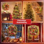 Avoalre Weihnachtskranz 40 cm mit 40 LEDs, 8 Modi & Timer – Batteriebetrieben – Bild 8