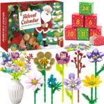 QUOIBLO Blumen-Adventskalender 2026 – 24 Bausätze mit ABS-Bausteinen für Erwachsene & Kinder