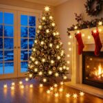 iBaycon 11,75M LED-Sternenlichterkette Warmweiß – 3D Leuchtsterne mit Timer für Innen & Aussen – Bild 6