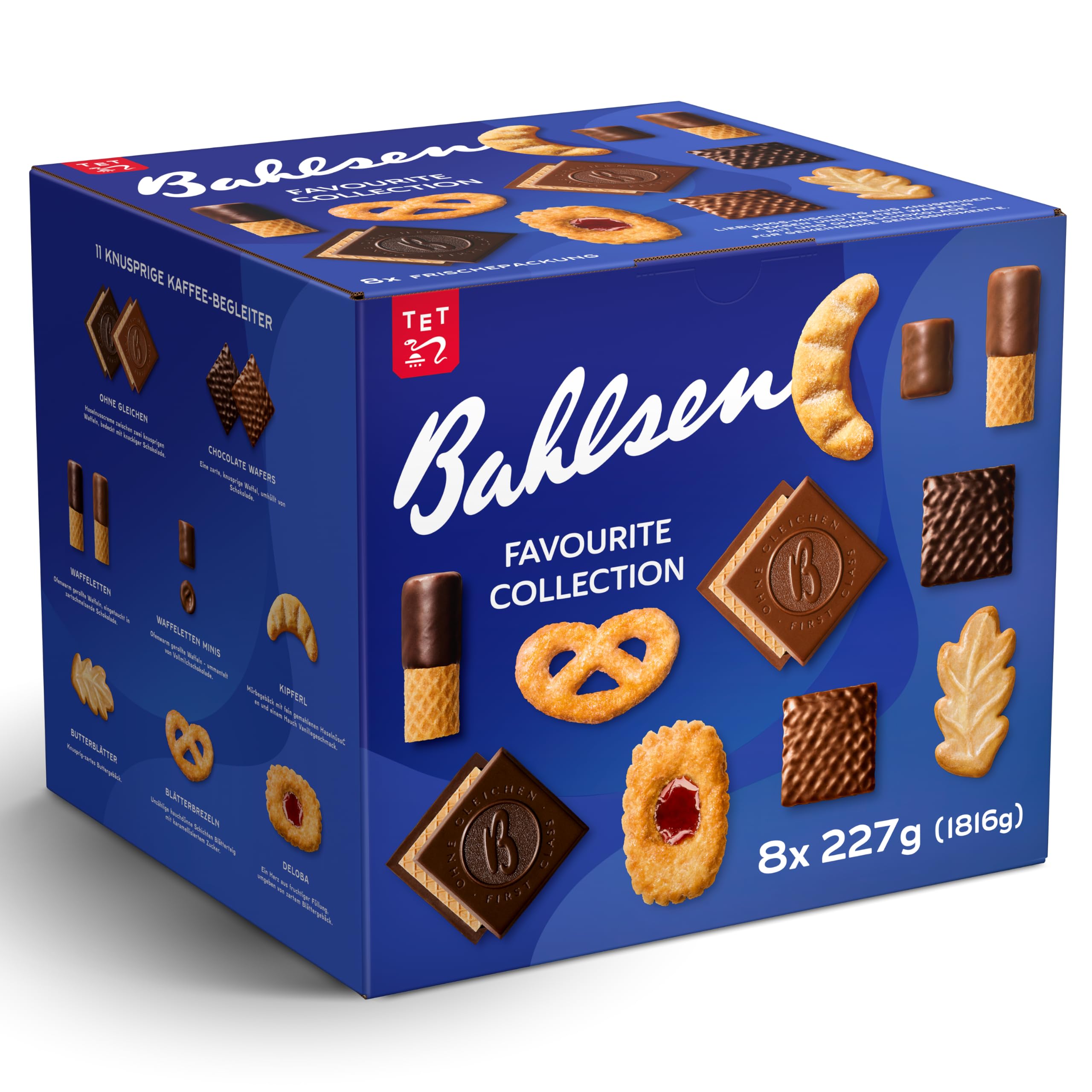 Bahlsen Favourite Collection XL – 8er Pack Premium Gebäckmischung mit 11 Klassikern