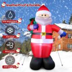 Aufblasbarer Weihnachtsmann 240cm mit LED-Beleuchtung – XXL Weihnachtsdeko für Garten & Innen – Bild 3