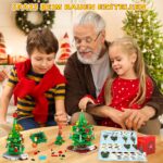 CHILDGO Weihnachtsbaum Adventskalender – 888 Bausteine mit LED für 24 Tage Countdown – Bild 2