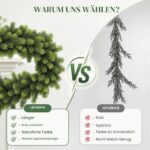 Alupssuc 180cm PE-Weihnachtsgirlande – Künstliche Kieferngirlande für Innen & Außen – Bild 4