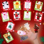 LIHAO Adventskalender 2026 mit 24 Tier-Fingerpuppen – Weihnachtskalender für Kinder – Bild 4
