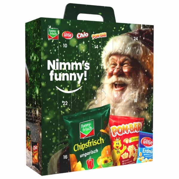 Funny-Frisch Snack Adventskalender 2026 – 24 Tage Knabbervielfalt mit 810g
