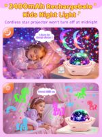 One Fire Sternenhimmel Projektor – 96 Lichtmodi & 360° Rotation für Kinderzimmer – Bild 7