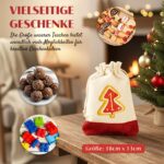 EDELHAUS® Adventskalender zum Befüllen 24er Set – XL Jutesäckchen für individuelle Weihnachtsgeschenke – Bild 4
