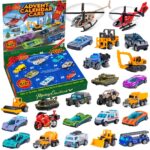 Quanquer Auto Adventskalender 2026 – 24 Die-Cast Metallautos für Kinder ab 3 Jahren