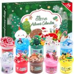 KYEVIS Schleim Adventskalender 2026 – 24 Tage Slime Set mit Zubehör für Kinder