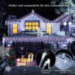 FLVOECN 30M 960 LED Eisregen Lichterkette Außen – Weihnachtsbeleuchtung mit 12 Modi & Timer – Bild 6