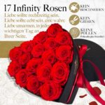 17er Infinity Rosen Geschenkbox Herzform – Konservierte Rosen 3 Jahre haltbar – Bild 4
