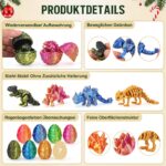 Telgoner Dinosaurier Adventskalender 2026 – 24 3D-gedruckte Figuren für Kinder ab 3 Jahren – Bild 4